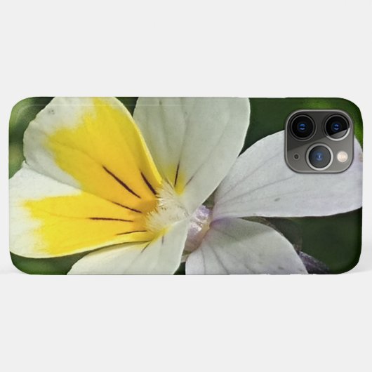 Coques Case-Mate iPhone Fleur de viola jaune (Dos (Horizontal))