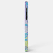 Coques Case-Mate iPhone Fleur de violet bleu (Dos/Gauche)