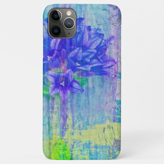 Coques Case-Mate iPhone Fleur de violet bleu (Dos)