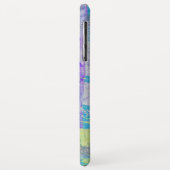 Coques Case-Mate iPhone Fleur de violet bleu (Dos/Gauche)