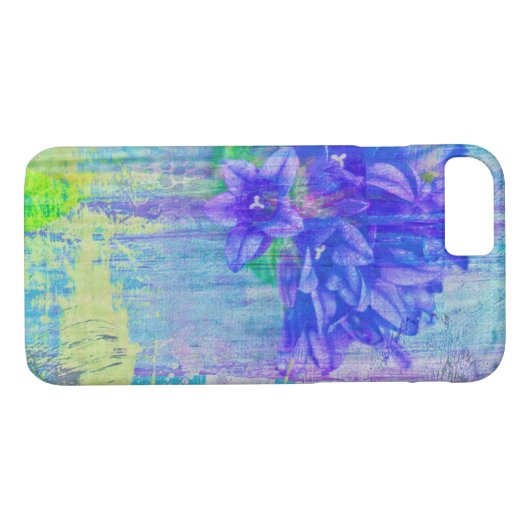 Coques Case-Mate iPhone Fleur de violet bleu (Dos (Horizontal))