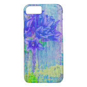 Coques Case-Mate iPhone Fleur de violet bleu (Dos)