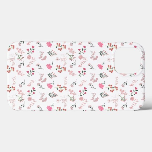 Coques Case-Mate iPhone Fleur délicate assorée en Motif (Verso (horizontal))