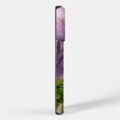 Coques Case-Mate iPhone fleur d'encre d'alcool rose et violet (Verso / Droite)
