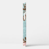 Coques Case-Mate iPhone fleur design motif textile illustration, arrière (Verso / Droite)