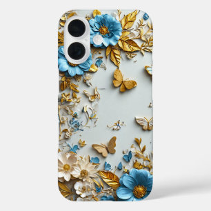 Coques iPhone 16 ✨ Fleur d'Harmonie Papillon 🌸 Nature Vibrante