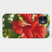 Coques Case-Mate iPhone Fleur d'Hibiscus de l'Hawaii rouge brillante (Dos (Horizontal))