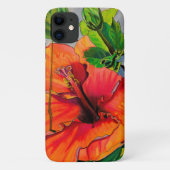 Coques Case-Mate iPhone Fleur d'Hibiscus du néon tropical (Dos)