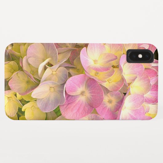 Coques Case-Mate iPhone Fleur d'Hydrangée rose (Dos (Horizontal))