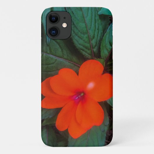 Coques Case-Mate iPhone Fleur d'Impatiens Orange (Dos)