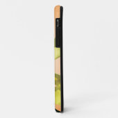 Coques Case-Mate iPhone fleur d'iris jaune sur fond jaune. (Dos/Gauche)