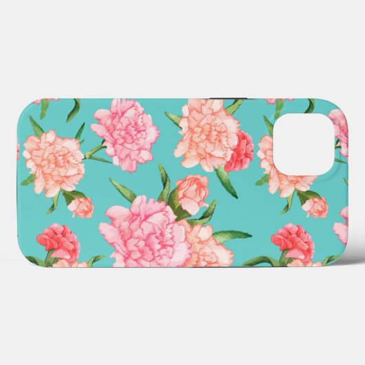 Coques Case-Mate iPhone Fleur d'oeillets à main (Verso (horizontal))