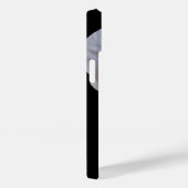 Coques Case-Mate iPhone Fleur d'orchidée blanche en noir (Verso / Droite)