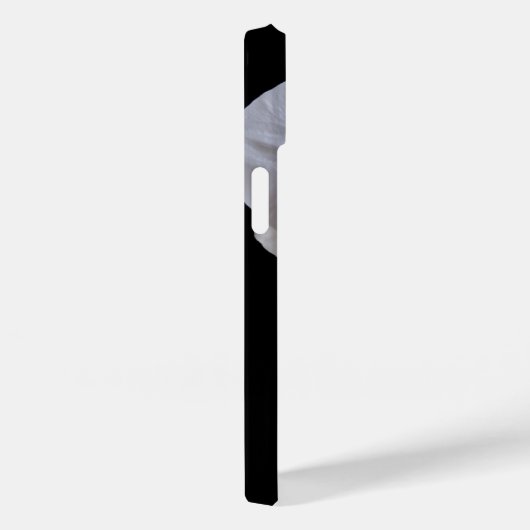 Coques Case-Mate iPhone Fleur d'orchidée blanche en noir (Verso / Droite)