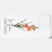 Coques Case-Mate iPhone Fleur du mois de naissance août Gladiolus (Verso (horizontal))