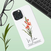 Coques Case-Mate iPhone Fleur du mois de naissance août Gladiolus