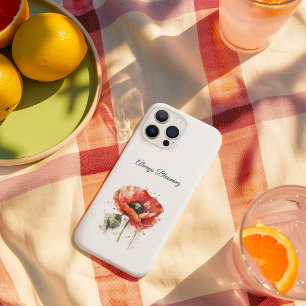 Case-Mate iPhone Case Fleur écarlate, personnalisé