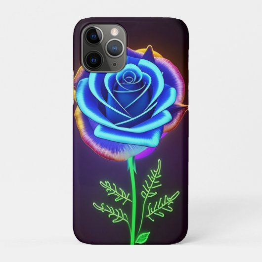 Coques Case-Mate iPhone Fleur éclatante aux accents néon (Dos)