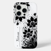 Coques Case-Mate iPhone Fleur éclatée d'encre (Verso)