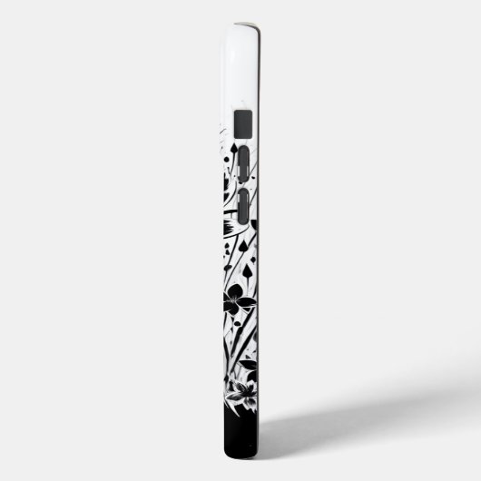 Coques Case-Mate iPhone Fleur éclatée d'encre (Verso / Gauche)