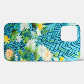 Coques Case-Mate iPhone Fleur et feuille, design japonais (Verso (horizontal))