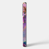 Coques Case-Mate iPhone Fleur Exotique Feuille en fleurs bleues (Verso / Gauche)
