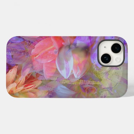 Coques Case-Mate iPhone Fleur Fée Double exposition Imaginaire Art (Verso (horizontal))