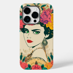 Coque Pour iPhone 14 Pro Fleur femme