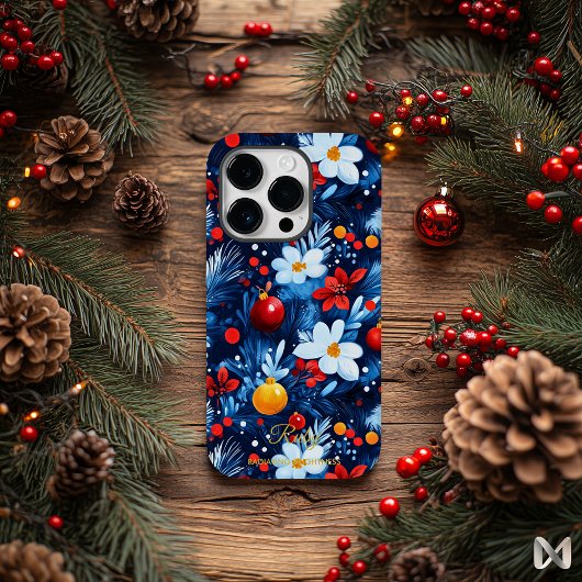 Coques Case-Mate iPhone Fleur festive d'hiver – Fêtes audacieuses et lumin