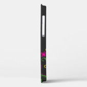 Coques Case-Mate iPhone Fleur florale de néon personnalisée (Verso / Gauche)