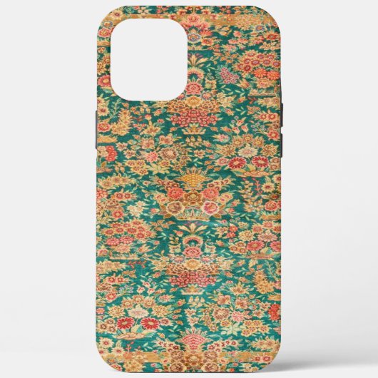 Coques Case-Mate iPhone Fleur florale d'or vert motif turc perse (Verso)
