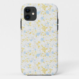 Case-Mate iPhone Case Fleur florale turquoise Motif sans couture