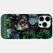 Coques Case-Mate iPhone Fleur foncée Vert foncé (Verso (horizontal))