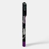 Coques Case-Mate iPhone Fleur foncée violette (Verso / Droite)