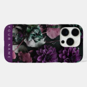 Coques Case-Mate iPhone Fleur foncée violette (Verso (horizontal))