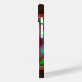 Coques Case-Mate iPhone Fleur fractale multicolore (Verso / Gauche)