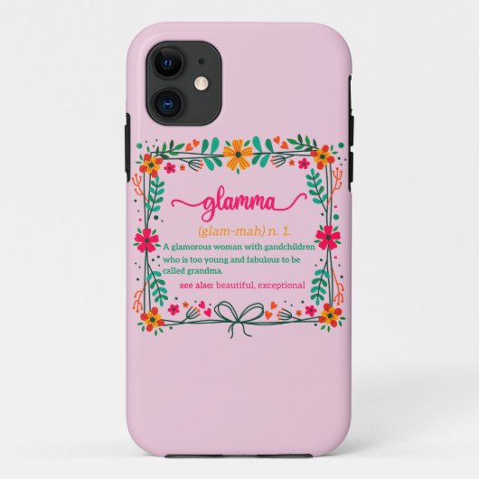 Coques Case-Mate iPhone Fleur Frame Grandma Grand-mère Définition (Dos)