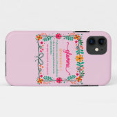 Coques Case-Mate iPhone Fleur Frame Grandma Grand-mère Définition (Dos (Horizontal))