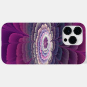 Coques Case-Mate iPhone Fleur frappante abstraite fractale couleur rose (Verso (horizontal))