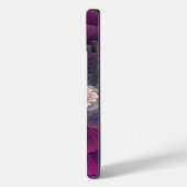 Coques Case-Mate iPhone Fleur frappante abstraite fractale couleur rose (Verso / Gauche)