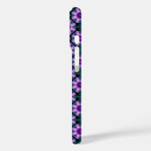 Coques Case-Mate iPhone Fleur géométrique en violet (Verso / Gauche)