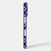Coques Case-Mate iPhone Fleur géométrique en violet (Verso / Droite)