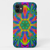 Coques Case-Mate iPhone Fleur hippie psychédélique arc-en-ciel (Dos)