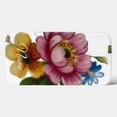 Coques Case-Mate iPhone Fleur Inspirée de la Porcelaine (Verso (horizontal))