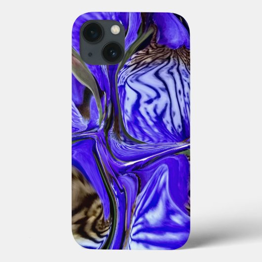 Coques Case-Mate iPhone Fleur Iris Violet (Verso)
