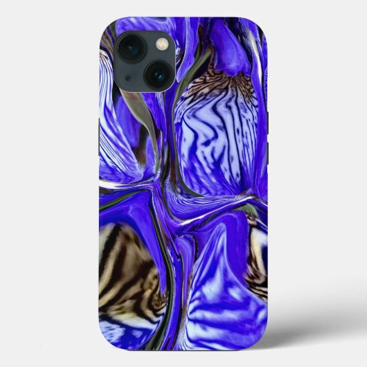 Coques Case-Mate iPhone Fleur Iris Violet (Verso)
