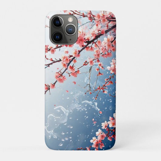 Coques Case-Mate iPhone Fleur japonaise esthétique de printemps rose (Dos)