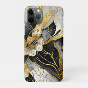 Case-Mate iPhone Case Fleur Japonaise Or Noir