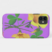 Coques Case-Mate iPhone Fleur jaune de trèfle (Dos (Horizontal))