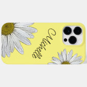 Coques Case-Mate iPhone Fleur Jaune Fleur marron Personnalisé (Verso (horizontal))